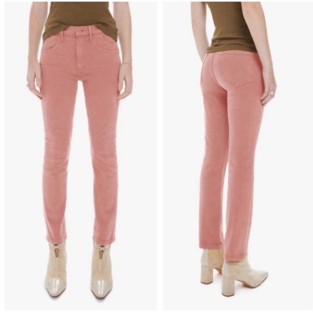 Mother jeans The Stash Mid Rise Dazzler‎ Ankle Second Chance 26 pink casual